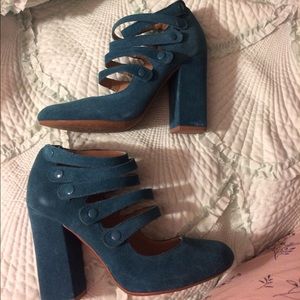 bp teal strap heels Teen Wolf